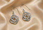 925 Sterling Silver Celtic Knot Dangle Earring