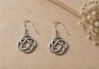925 Sterling Silver Celtic Knot Dangle Earring