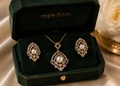 Signature Marquise Lattice Pendant Set