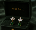 Enchanting Emerald Green Tear-Drop Earrings