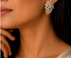 Majestic Marquise Cluster Statement Studs