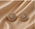 Imperial Multi-Layered Circular Chakri Studs