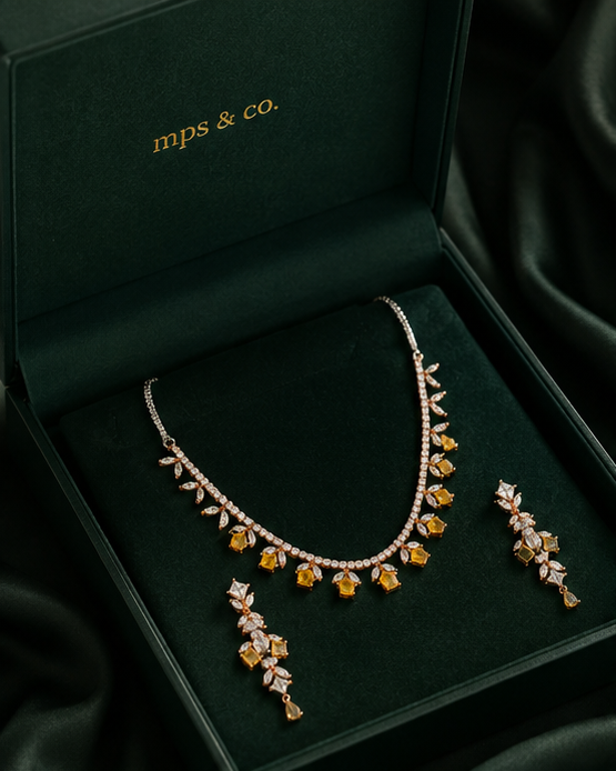 Amber Glow Necklace Set
