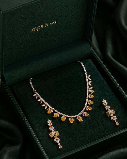 Amber Glow Necklace Set