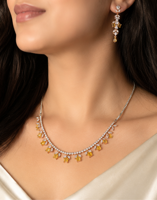 Amber Glow Necklace Set