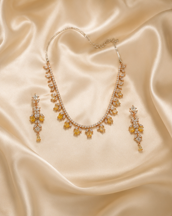 Amber Glow Necklace Set