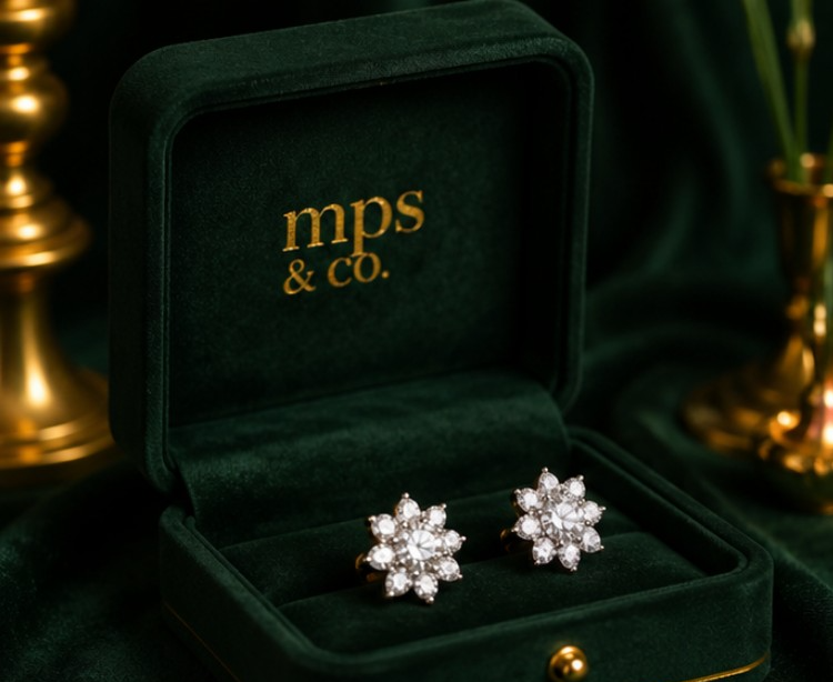 Crystal Snowflake Studs