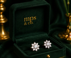 Crystal Snowflake Studs