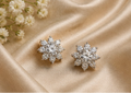 Crystal Snowflake Studs