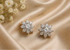 Crystal Snowflake Studs
