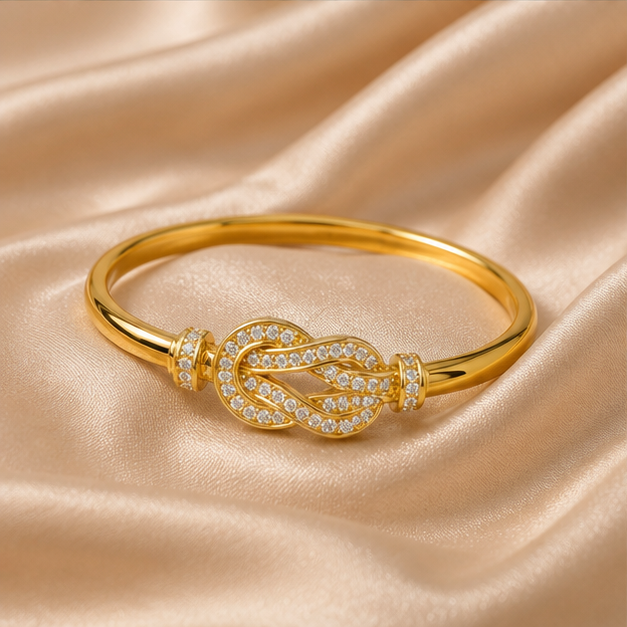 Infinity Knot Statement Bangle