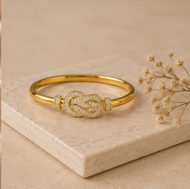 Infinity Knot Statement Bangle