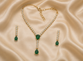 Imperial Emerald Drop Necklace Set