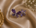 Luxury Royal Amethyst Twin Butterfly Statement Ring