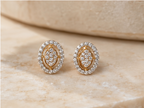 Royal Oval Sparkle Studs