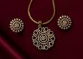 Radiant Bloom Gold-Plated Pendant Set