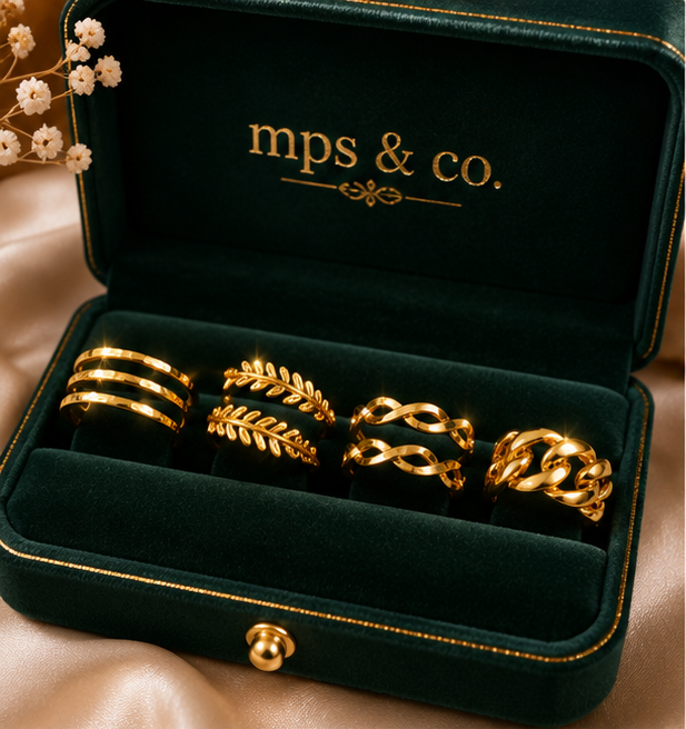 Premium Minimalist Stackable Ring Set