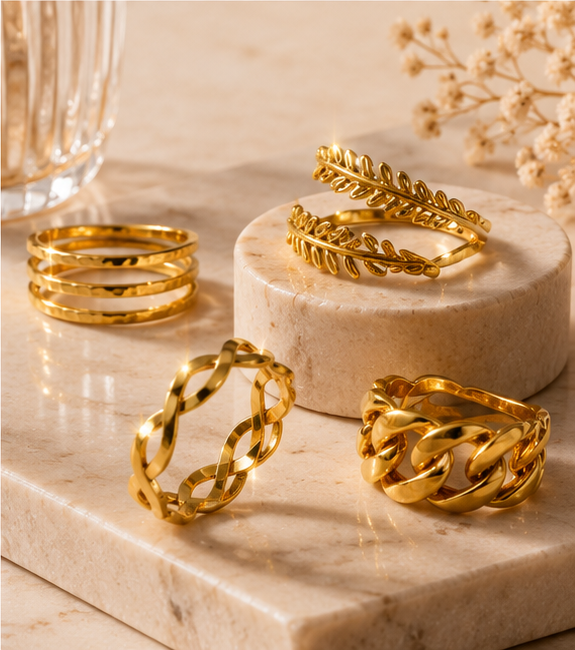 Premium Minimalist Stackable Ring Set