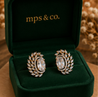 Crystal Bloom Statement Earrings