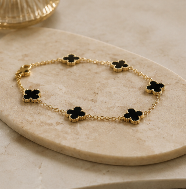 Elegant Clover Charm Bracelet