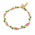 Pink and Green Botanical Vine Bracelet | MPS & Co.