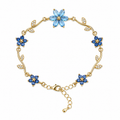 Blue Blossom Floral Vine Bracelet | MPS & Co.