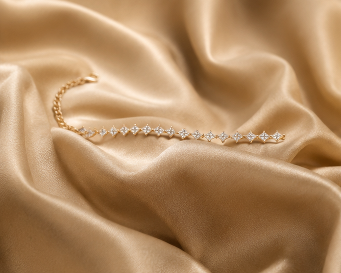 Dainty Geometric Starburst Station Bracelet | MPS & Co.
