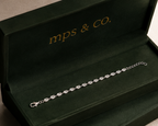 Elegant Oval Cut Solitaire Station Bracelet | MPS & Co.