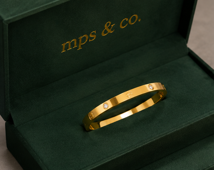 Iconic Minimalist Screw Motif Bangle | MPS & Co.