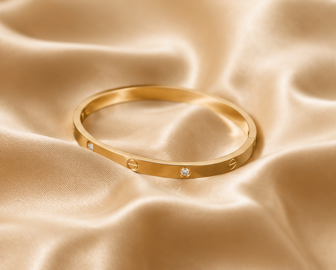 Iconic Minimalist Screw Motif Bangle | MPS & Co.