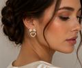 Elegant Bow and Heart Drop Earrings | MPS & Co.