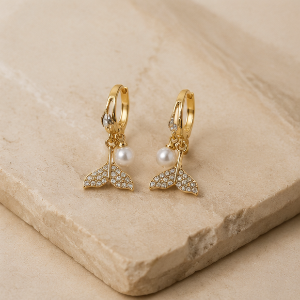 Pearl Mermaid Drop Earrings | MPS & Co.