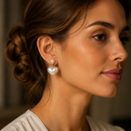 Pearl Heart Drop Earrings | MPS & Co.