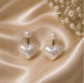 Pearl Heart Drop Earrings | MPS & Co.