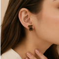 Tactile Velvet Teddy Bear Stud Earrings | MPS & Co.