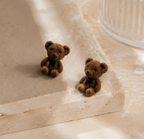 Tactile Velvet Teddy Bear Stud Earrings | MPS & Co.