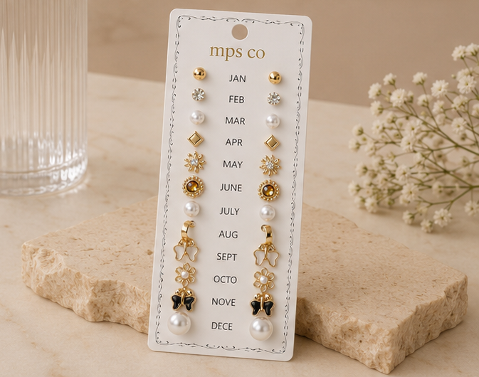 Designer 12-Pair Earring Gift Set | MPS & Co.
