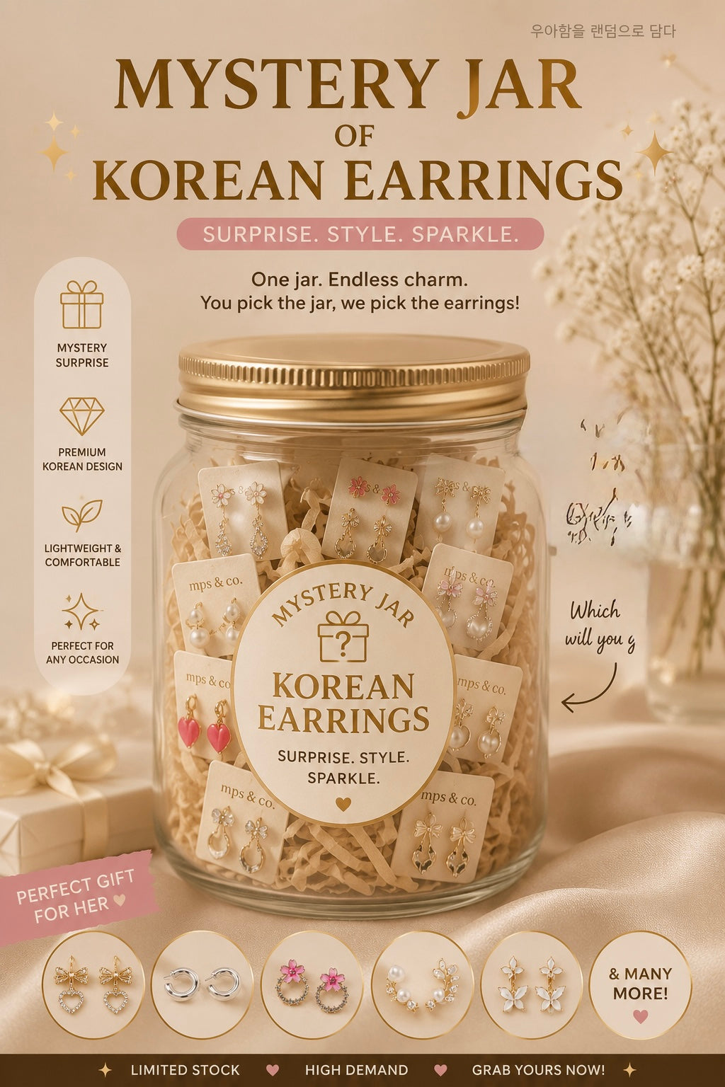 Ultimate Korean Earring Mystery Surprise Jar | MPS & Co.