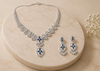 Baroque Sapphire Starburst Necklace Set