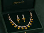 Canary Blossom Radiant Droplet Necklace Set