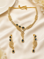 Midnight Sapphire Vine Symphony Necklace Set