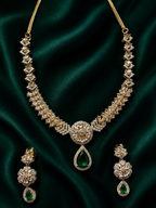 Sovereign Emerald Medallion Necklace Set