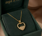Romantic Pave Crystal Open Heart Pendant | MPS & Co.