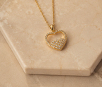 Romantic Pave Crystal Open Heart Pendant | MPS & Co.