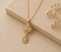 Elegant Ornate Crystal Marquise Drop Pendant | MPS & Co.