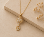 Elegant Ornate Crystal Marquise Drop Pendant | MPS & Co.