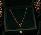 Minimalist High-Polish Bow Motif Pendant | MPS & Co.
