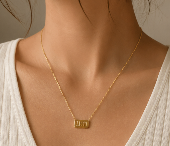 Elegant 11:11 Angel Number Bar Pendant | MPS & Co.