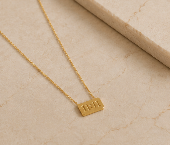 Elegant 11:11 Angel Number Bar Pendant | MPS & Co.