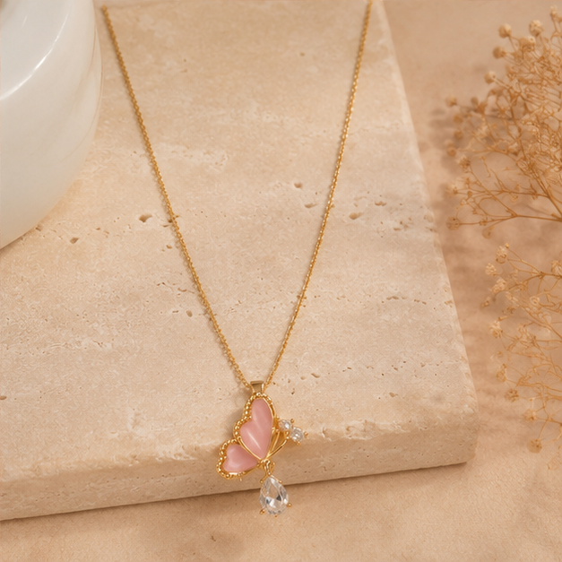 Enchanted Butterfly Tear Pendant Necklace | MPS & Co.